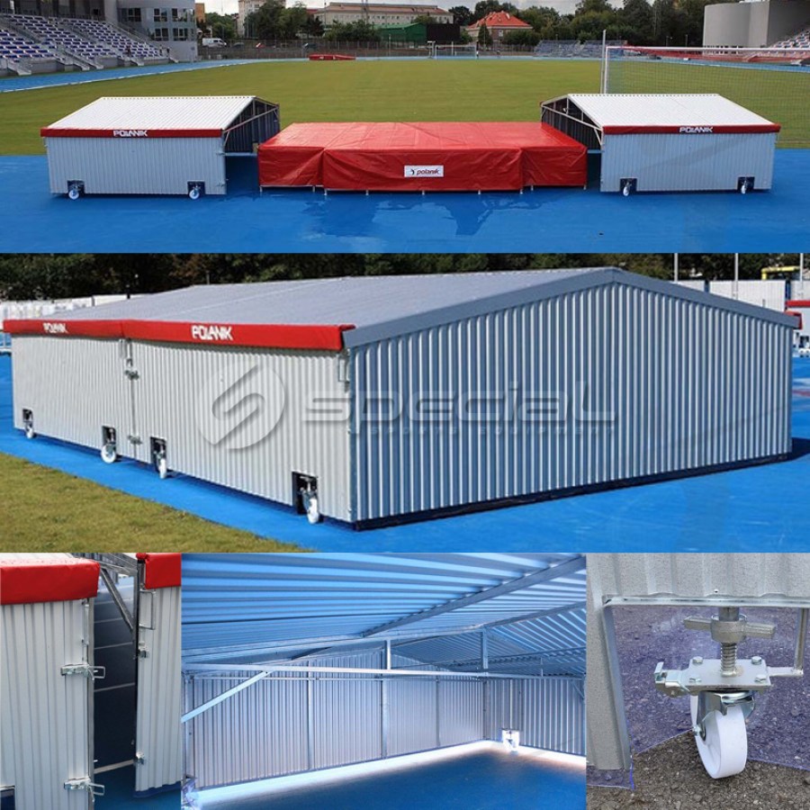 SP00964 - Polanik metalna garaža za natjecateljsko doskočište za skok u vis, model GW-647